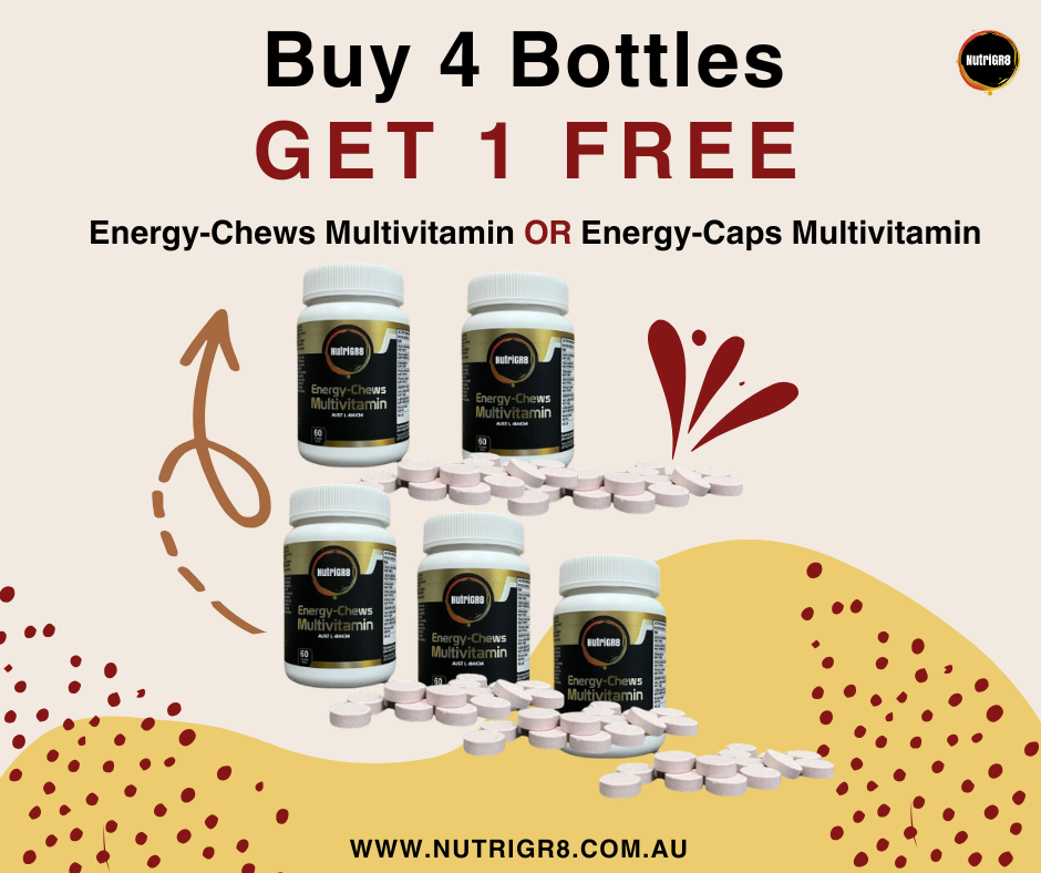 NutriGR8 Energy-Chews Multivitamin - Buy 1 OR Buy 4 & GET 1 FREE