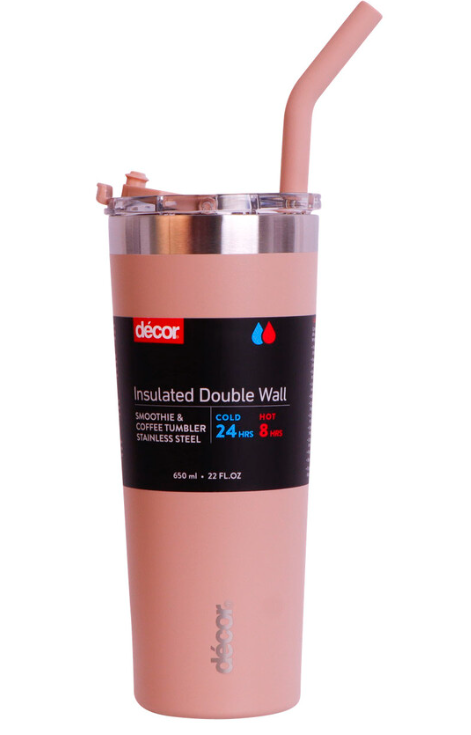 Double Wall Smoothie and Coffee Tumbler