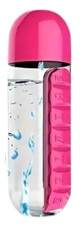 Water Bottle with Supplement Compartments