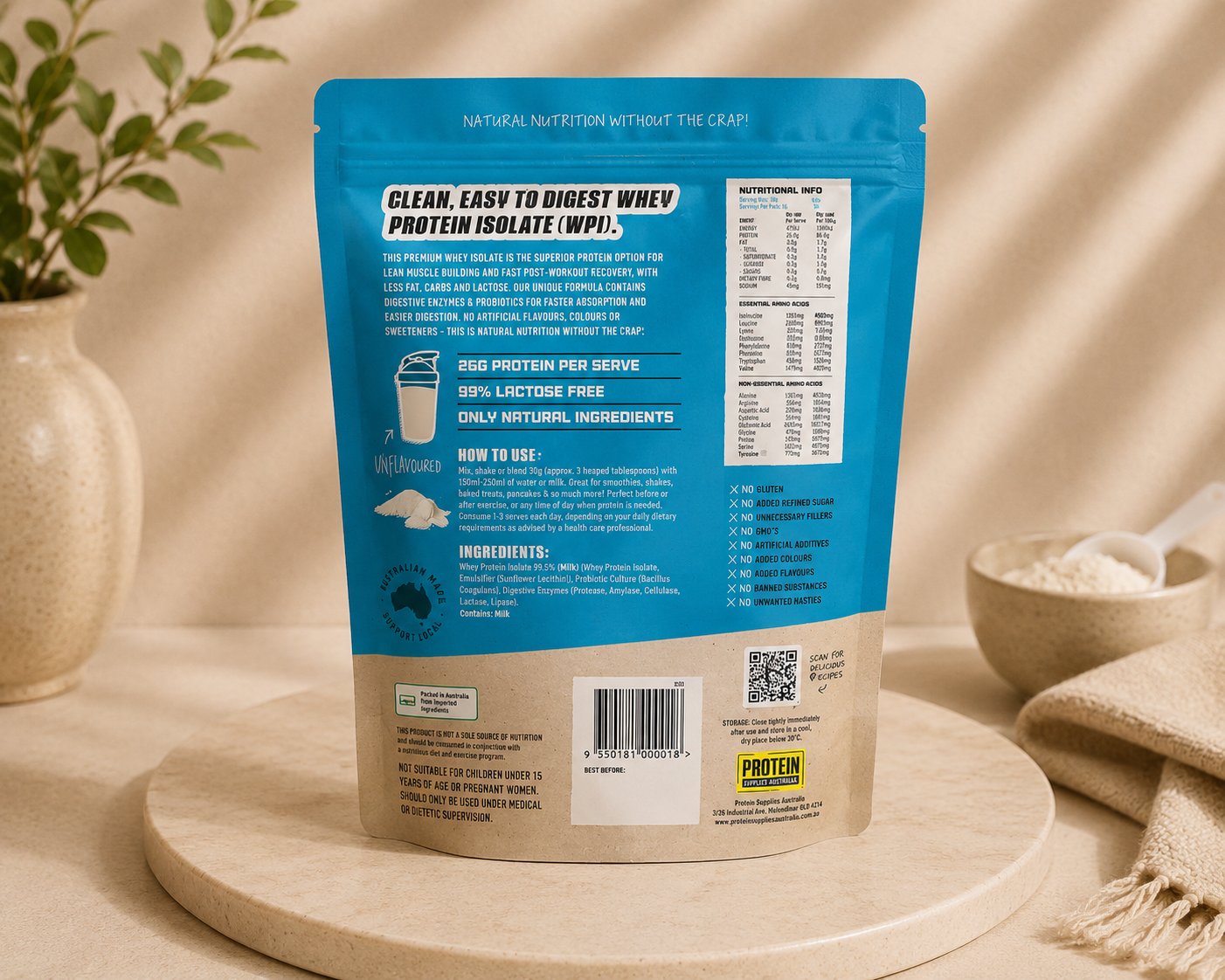 Whey Protein Isolate - Unflavoured